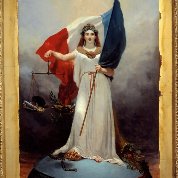 Jean Alphonse Roehn, "Αλληγορία της Γαλλικής Δημοκρατίας", 1848, λάδι σε καμβά. Από: https://www.meisterdrucke.ie/fine-art-prints/Jean-Alphonse-Roehn/999372/Symbolic-Figure-of-the-Republic.html