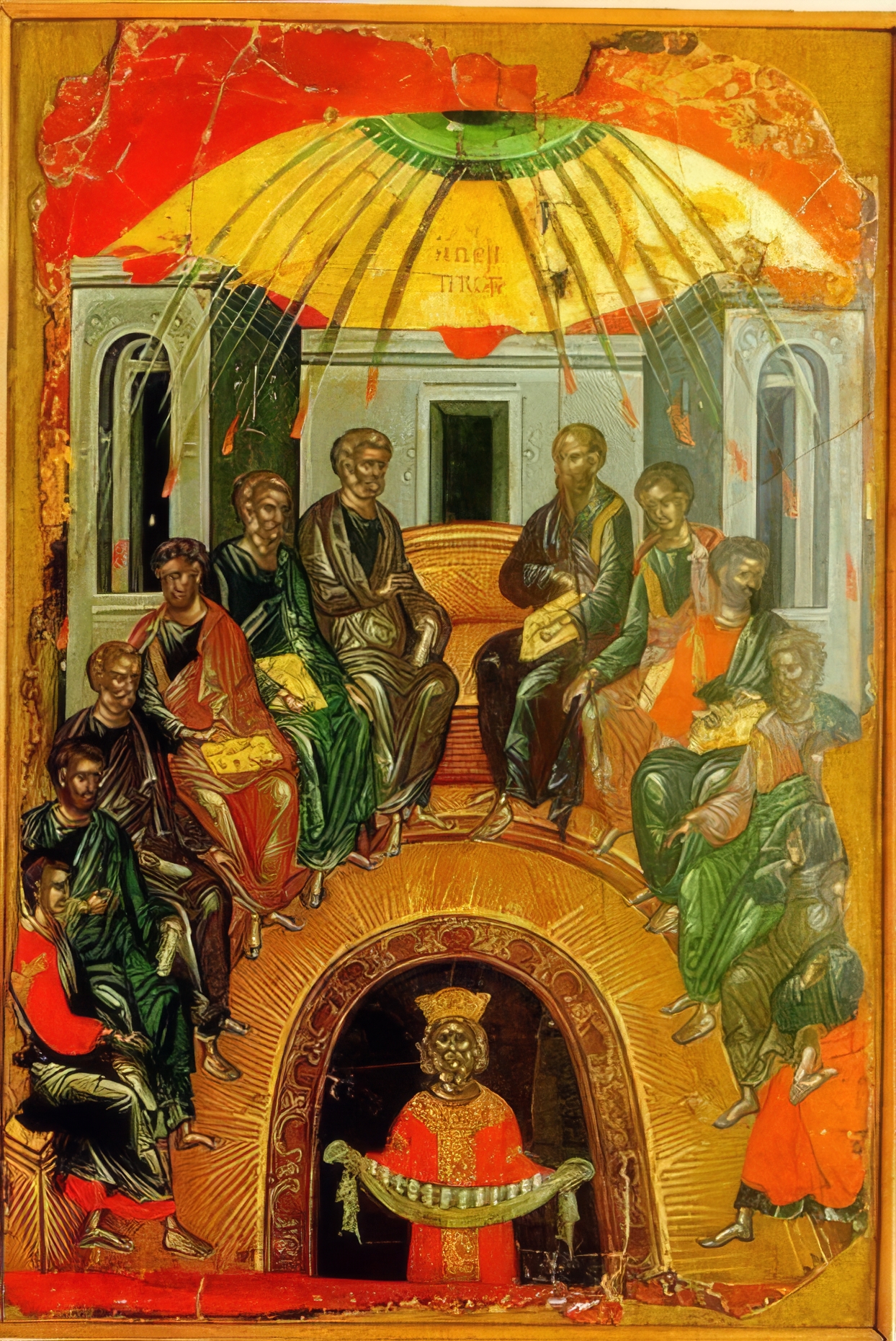 Πεντηκοστή,_Θεοφάνης_Κρητικός,_14ος_αι._Mονή_Σταυρονικήτα-topaz-upscale-4x
